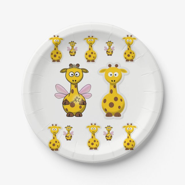 Paper plates Giraffe (Front)