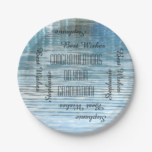 Paper Plates, Graduation Party Repeating Names Paper Plate