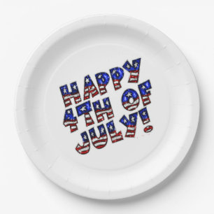 Paper Plates/Happy 4th of July Plate
