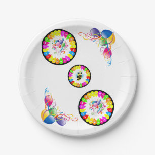 Paper Plates, Happy Birthday Balloons Plate