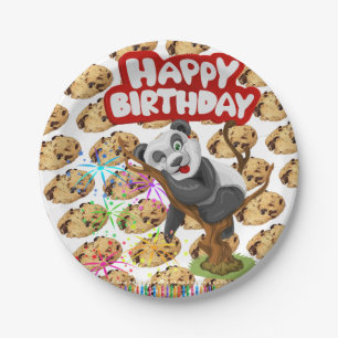Paper Plates, Happy Birthday Chocolate Chip Cookie Plate