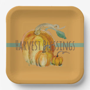 Paper Plates: Harvest Blessings Plate