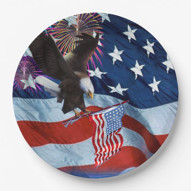 Paper Plates/Independence Day Paper Plate (Front)