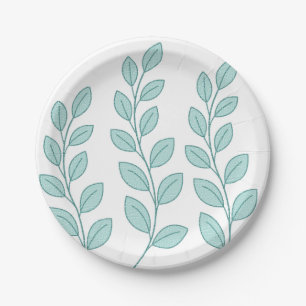 Paper Plates Leaves Nature