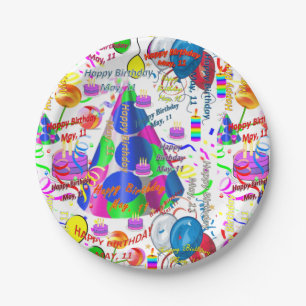 Paper Plates May, 11 Birthday