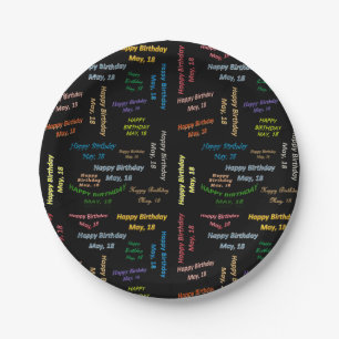 Paper Plates May, 18 Birthday