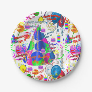 Paper Plates May, 28 Birthday