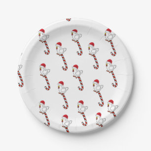 Paper Plates, Merry Christmas Snowman Chicks Plate