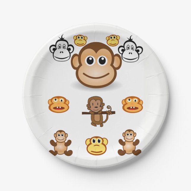 Paper plates Monkeys (Front)