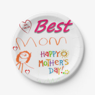 Paper plates Mother's Day