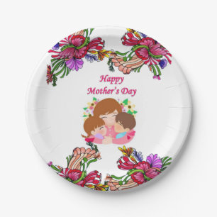 Paper plates Mother's Day