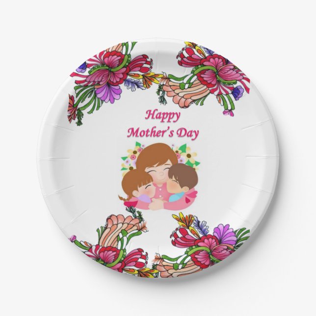 Paper plates Mother's Day (Front)