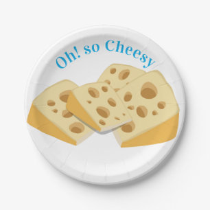 Paper Plates, Oh! So Cheesy Cheese  Paper Plate