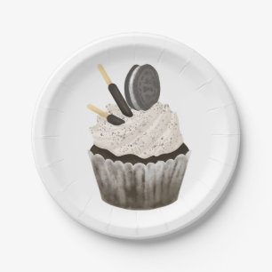 Paper Plates, Oreo Birthday Cupcake  Paper Plate