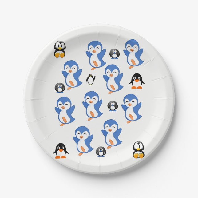 Paper plates Penguins (Front)