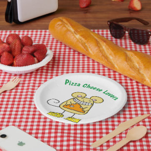 Paper Plates, Pizza Cheese Lovers Paper Plates