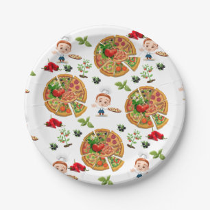 Paper Plates, Pizza Party Plate