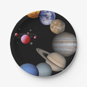 Paper plates Planets