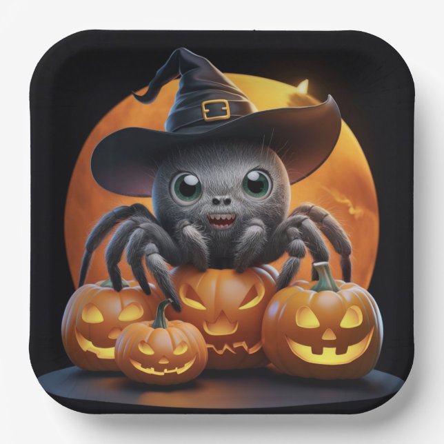 Paper plates Series 1 Spider (Front)