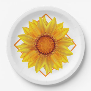 Paper Plates-Sunflower Plate