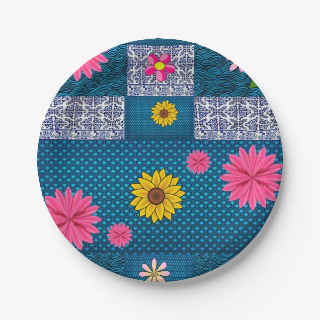 Paper plates Sunflowers (Front)