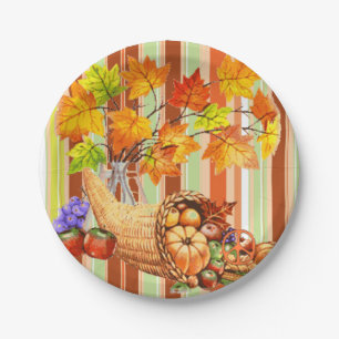 Paper plates Thanksgiving