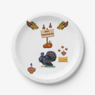 Paper plates Thanksgiving