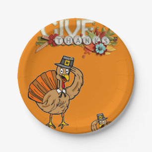 Paper plates Thanksgiving