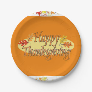 Paper plates Thanksgiving