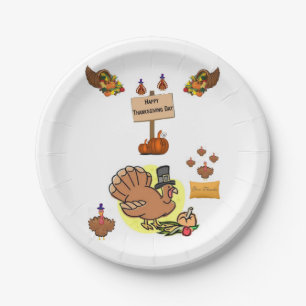 Paper plates Thanksgiving