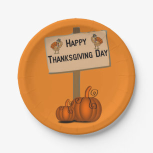 Paper plates Thanksgiving
