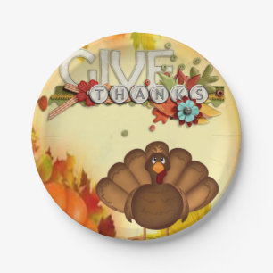 Paper plates Thanksgiving