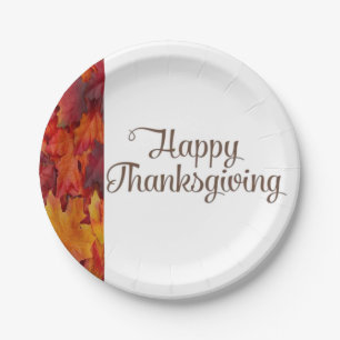 Paper plates Thanksgiving