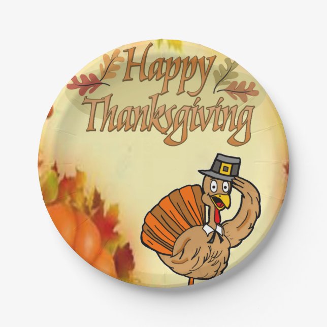 Paper plates Thanskgiving (Front)