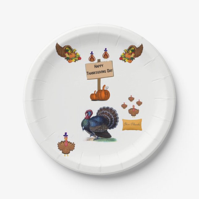 Paper plates Thanskgiving (Front)