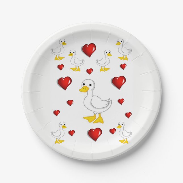 Paper plates Valentine's (Front)