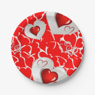 Paper plates Valentine's