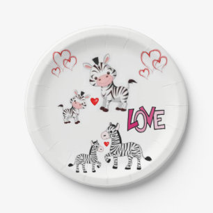 Paper plates Valentine's