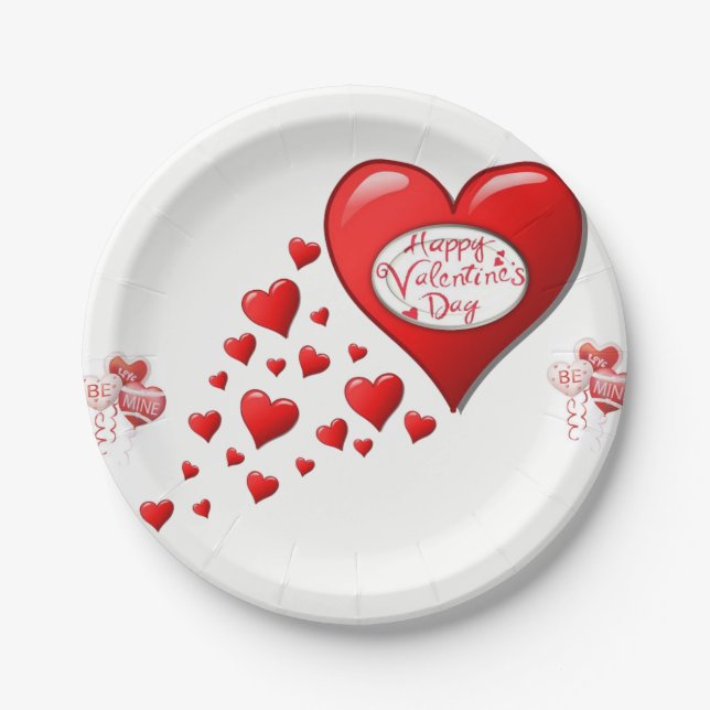 Paper plates Valentine's Day (Front)