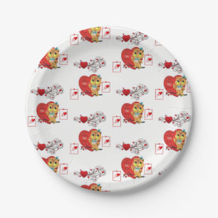 Paper plates Valentine's Day