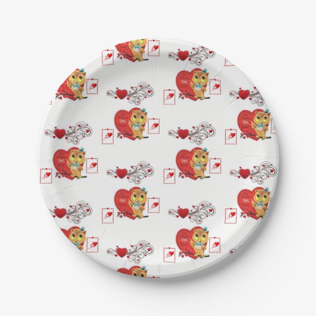 Paper plates Valentine's Day (Front)