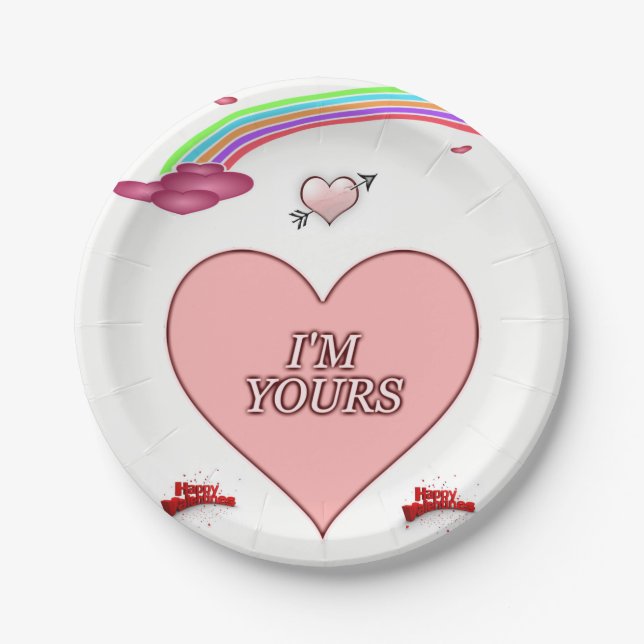 Paper plates Valentine's Day (Front)