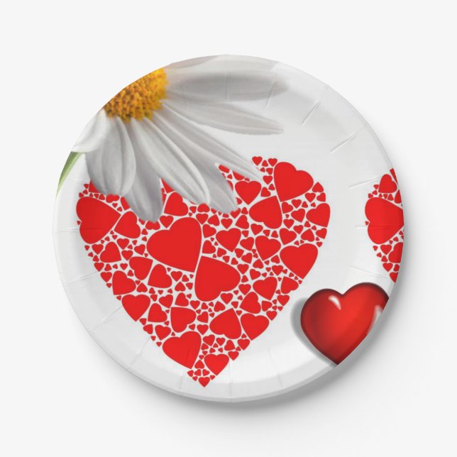 Paper plates Valentine's Day (Front)