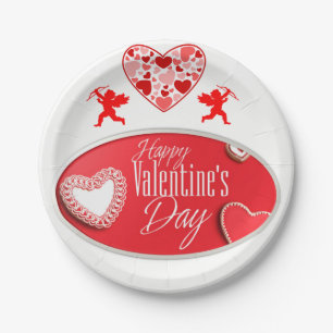 Paper plates Valentine's Day