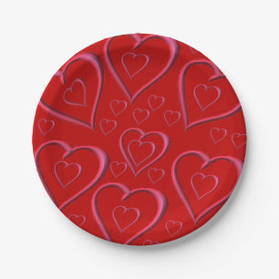 Paper plates Valentine's Day
