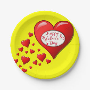 Paper plates Valentine's Day