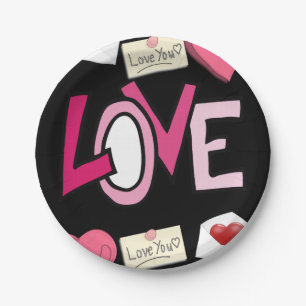 Paper plates Valentine's Day