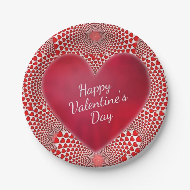 Paper plates Valentine's Day (Front)