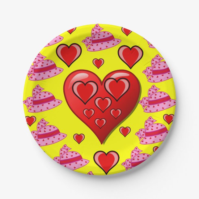 Paper plates Valentine's Day (Front)
