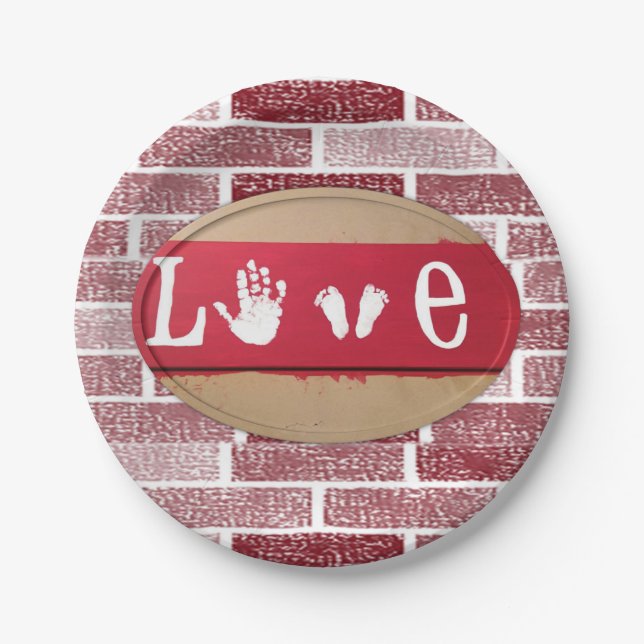 Paper plates Valentine's Day (Front)
